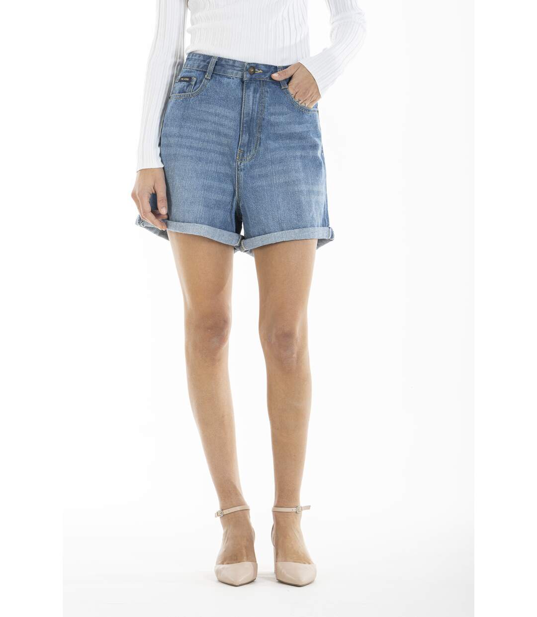 Short denim taille haute BARB 'Rica Lewis'-1