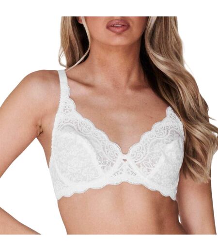 Soutien-gorge Motif/style Broderie Florale Amourette Femme Blanc Triumph