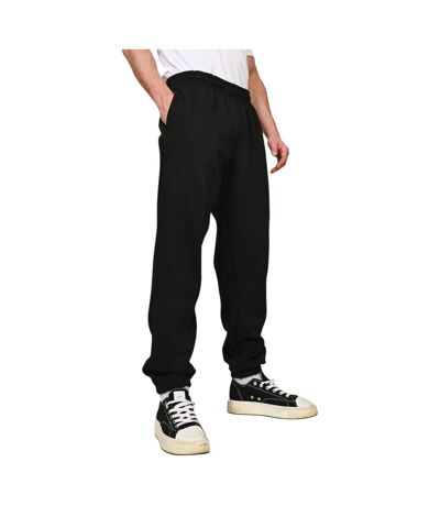 Unisex Adult Premium Combed Cotton Oversized Jogging Bottoms Black Casual Classics