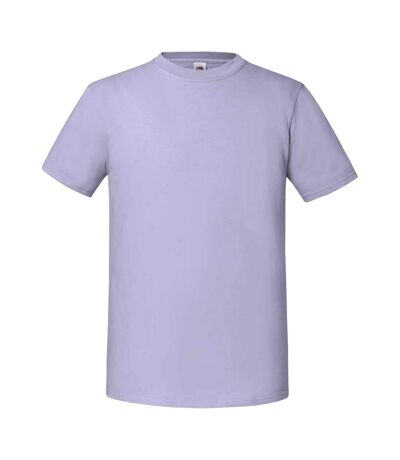 Mens iconic 195 ringspun premium tshirt soft lavender Fruit of the Loom