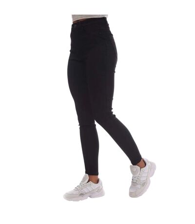 Womens/ladies Sophia High Waist Skinny Jeans Black Vero Moda