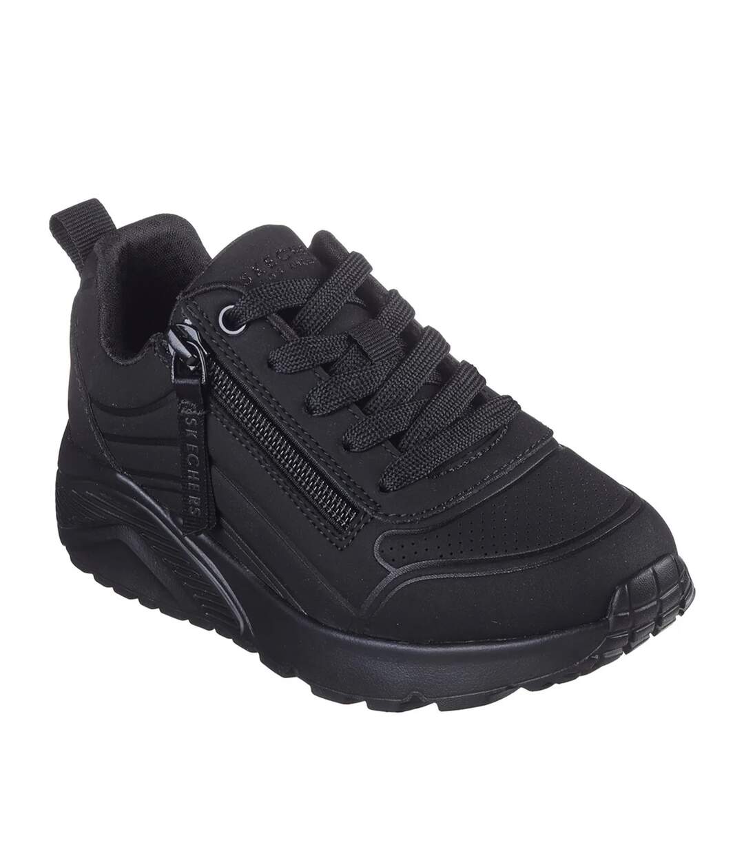 Baskets uno lite fille noir Skechers-1