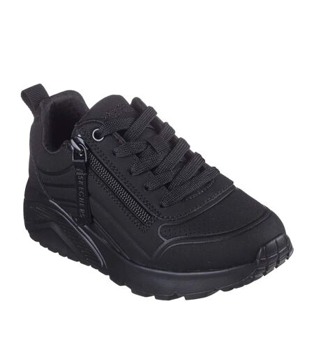 Baskets uno lite fille noir Skechers