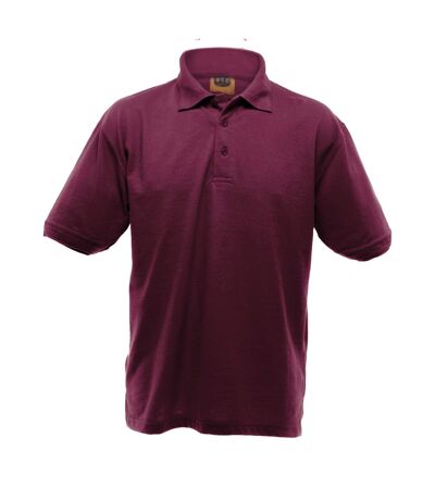 Polo Épais À Manches Courtes Homme Bordeaux UCC