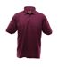 Polo Épais À Manches Courtes Homme Bordeaux UCC-1