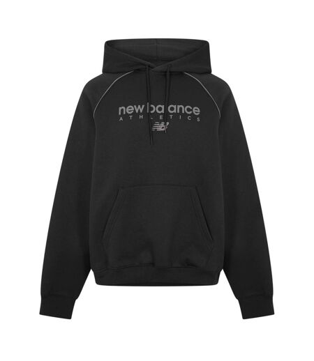 Unisex Adult Relaxed Fit Raglan Sweatshirt Black New Balance