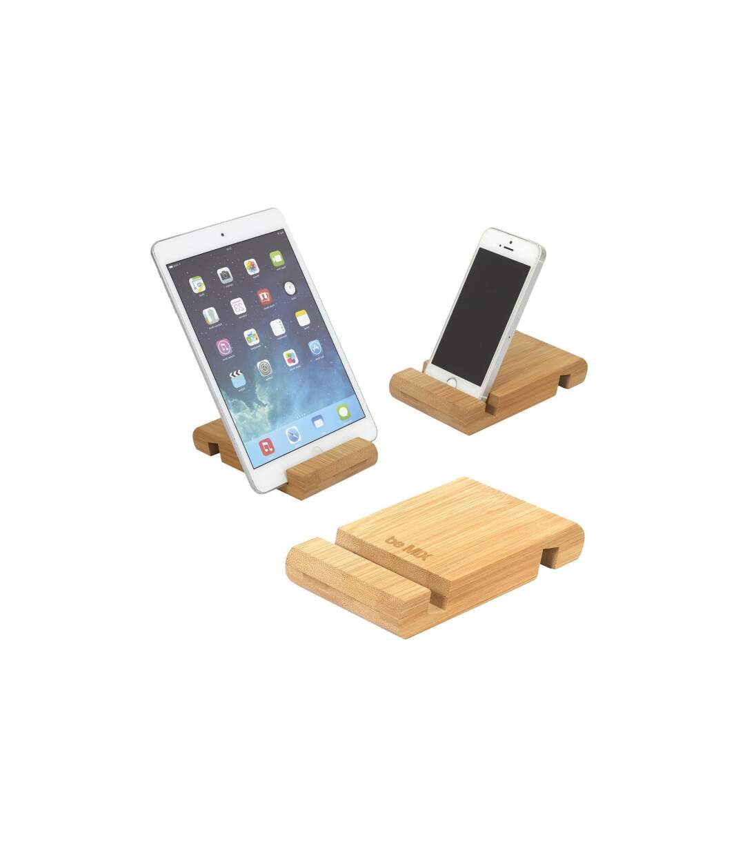 Support Smartphone & Tablette Bois 12cm Naturel-3