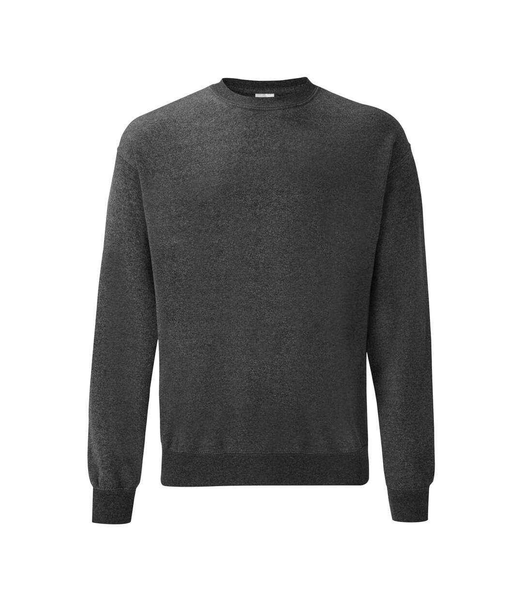 Sweat homme gris foncé chiné Fruit of the Loom