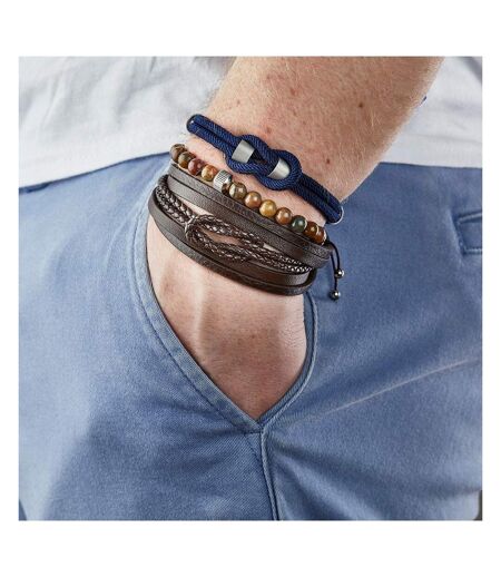 Bracelet perles beige homme geographical norway 315053 - taille unique