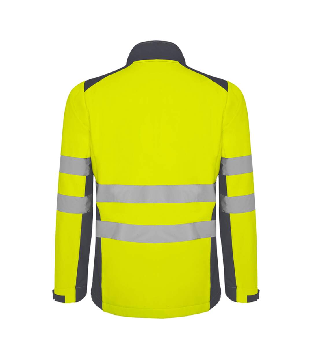 Veste Softshell Antares Homme Plomb Jaune Fluo Roly Workwear-2