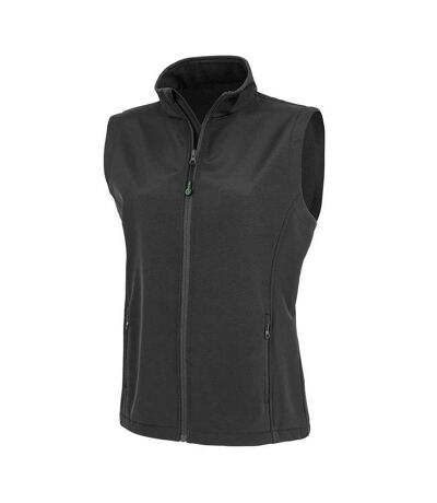 Womens/ladies softshell printable body warmer black Result Genuine Recycled