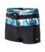 Short De Bain Motif/style Panneau Contrasté Tahu Homme Noir Bleu Aquawave-2