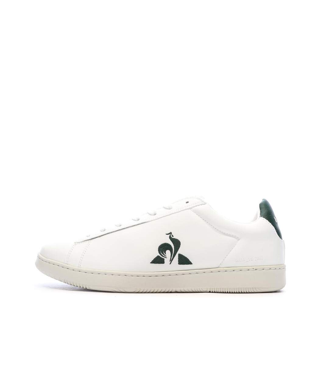 Baskets blanches/vertes homme le coq sportif gaia-1