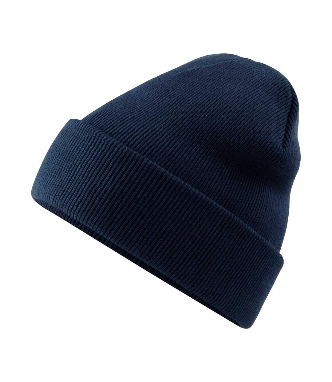 Bonnet Motif/style À Revers Original Bleu Marine Français Beechfield-2