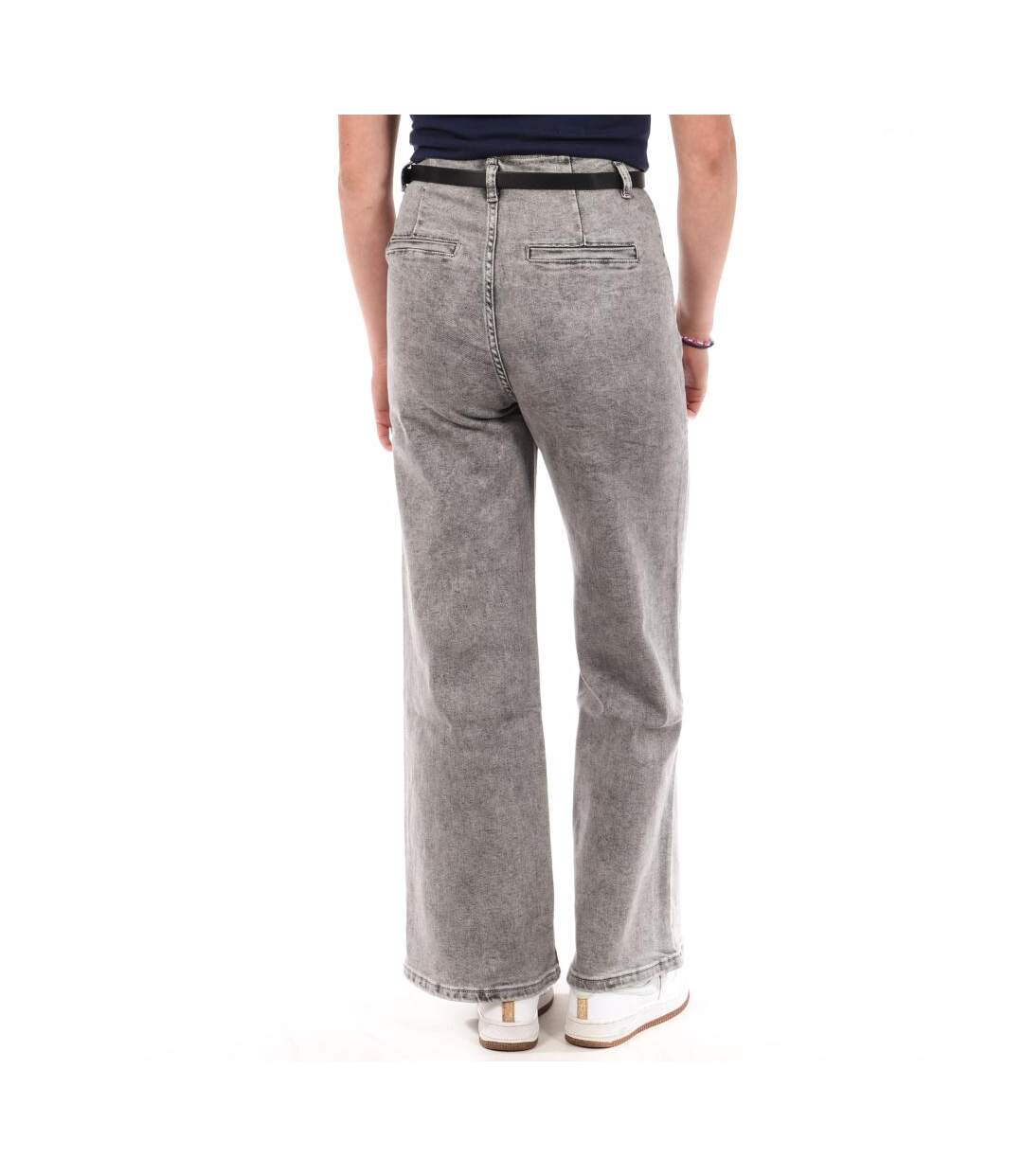 Jean droit gris femme monday premium 109-2