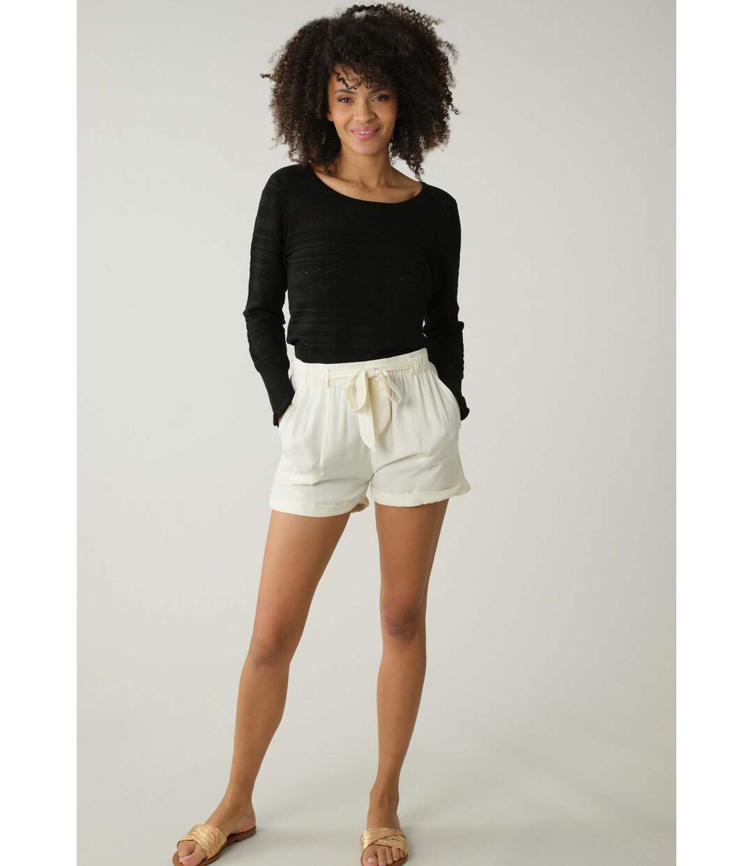 Short en viscose pour femme MERIDA-2