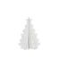 Sapin de Noël Étoile à Poser Mâché 45cm Blanc-1