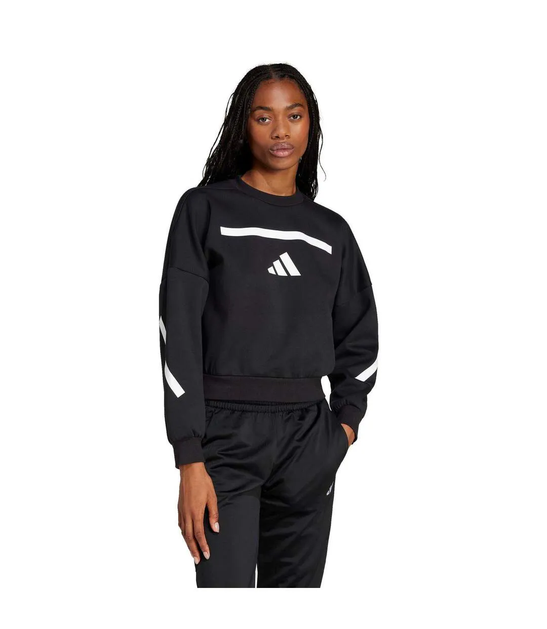Sweat Z.n.e. Femme Noir Adidas-4
