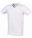 T-shirt col V - Homme - SFM122 - blanc