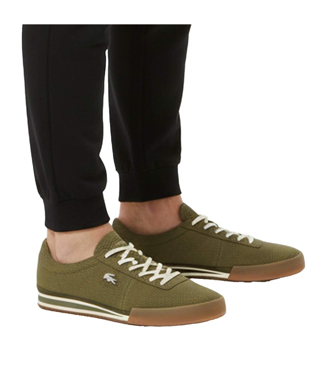 Mens Aura Leather Trainers Natural Lacoste-1