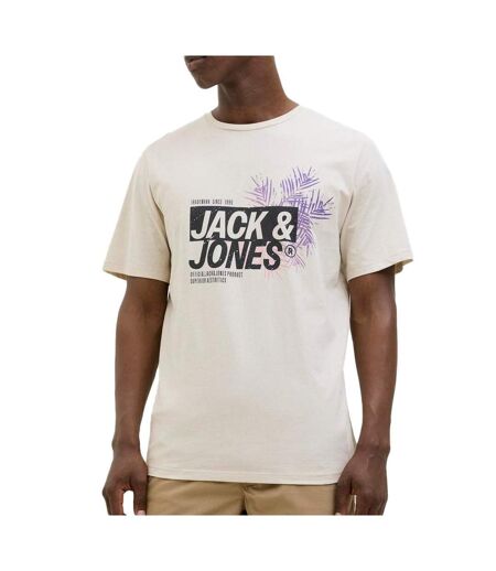 T-shirt beige homme jack & jones axon