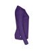 Womens/ladies long-sleeved t-shirt purple Cottover-4