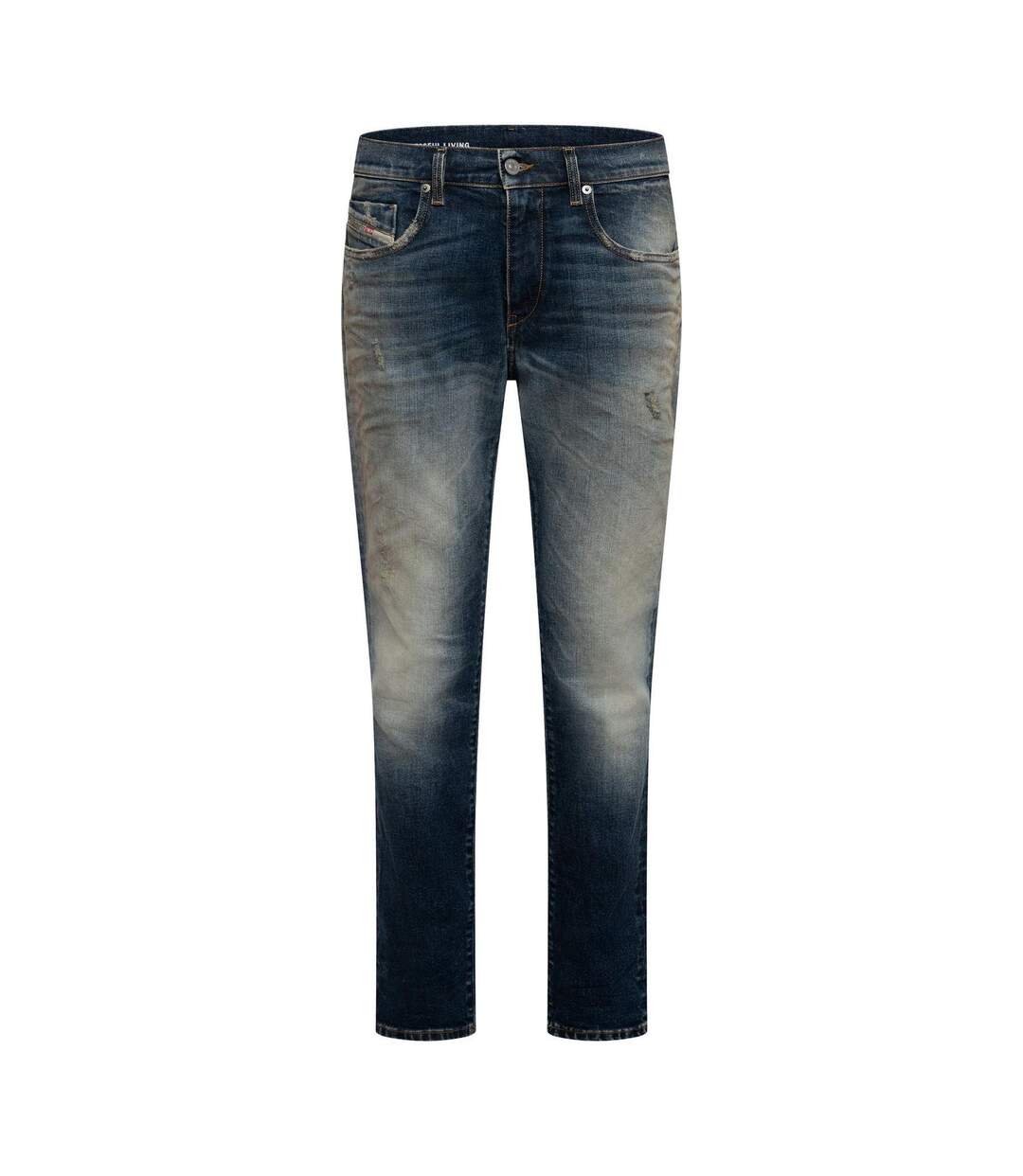 Jean Motif/style Usé D-strukt Homme Bleu Diesel-1