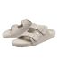 Ladies Faux Fur Double Buckle Slide Slippers Open Toe UK 3-8-1