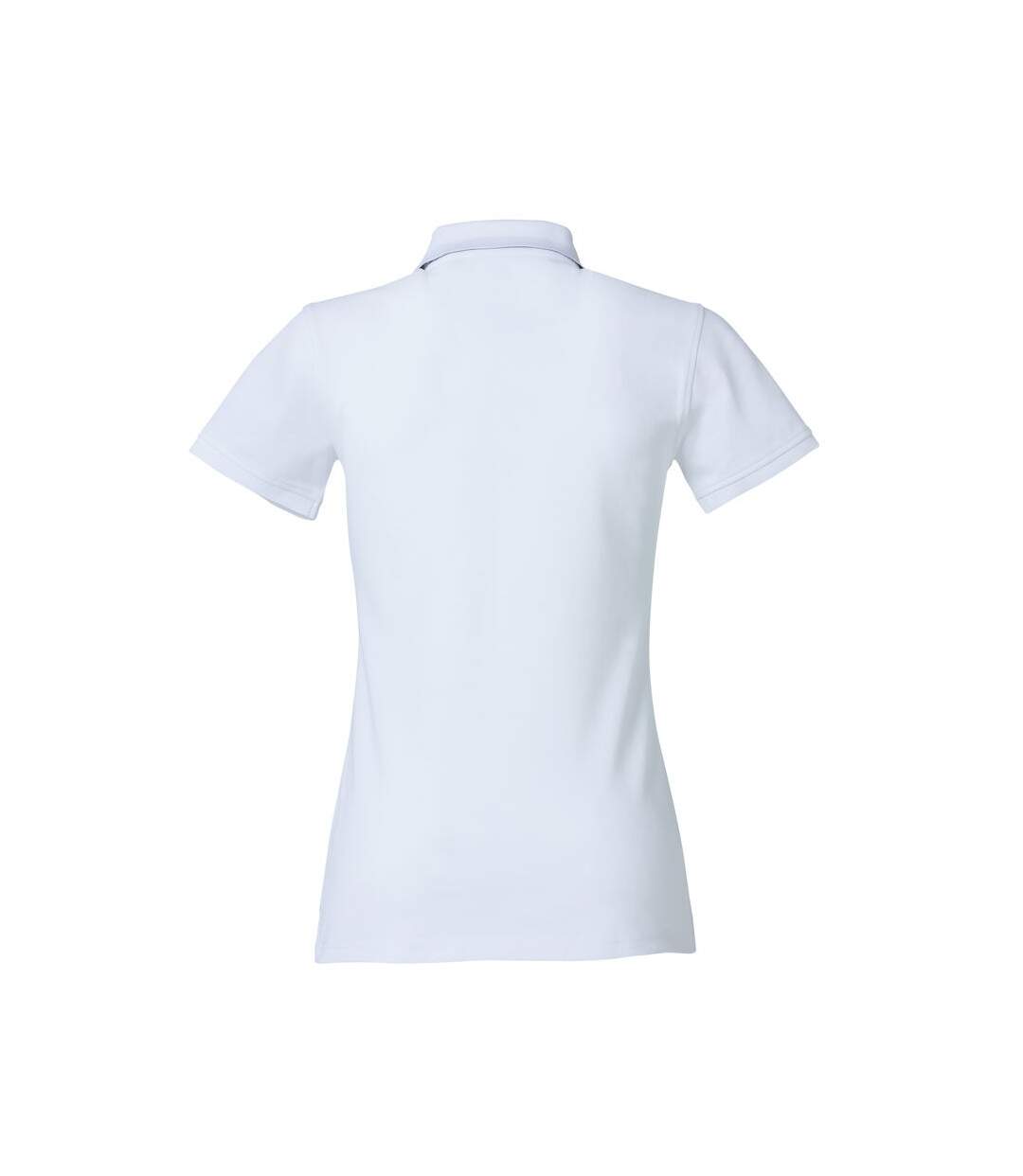 Polo Heavy Premium Femme Blanc Clique-2