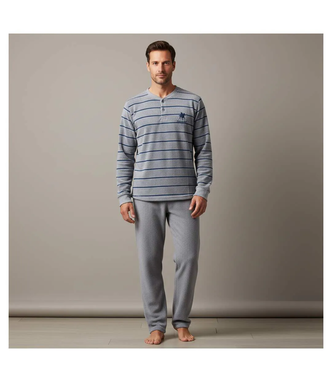 Pyjama Homme Hiver Polaire SECRET CLUB Z2653-2