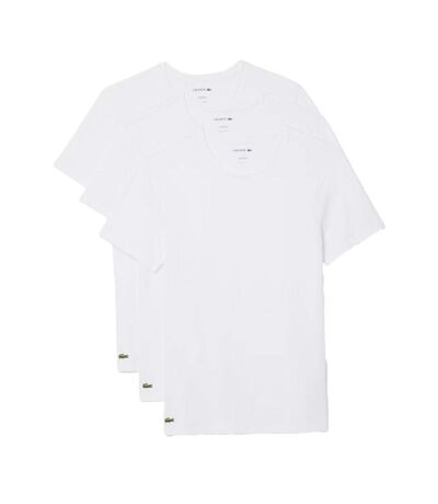 X3 t-shirts blanc homme lacoste th9007 - l