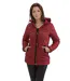 Doudoune bordeau pour femme - Manches longues, idéale pour un look décontracté et tendance-1