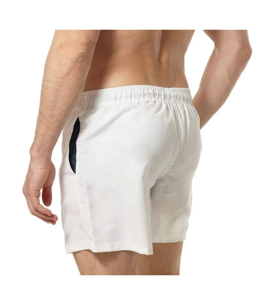 Short de bain homme blanc / bleu marine RIPT Essentials-2