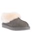 Womens/ladies Ibis Sheepskin Slippers Grey EverAu-1
