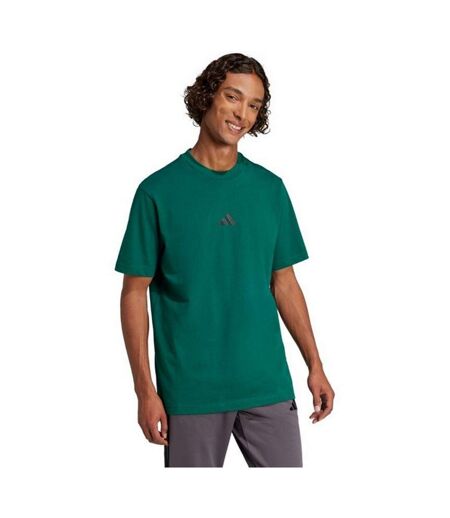 T-shirt Style Petit Logo Essentials Homme Vert Universitaire Noir Adidas