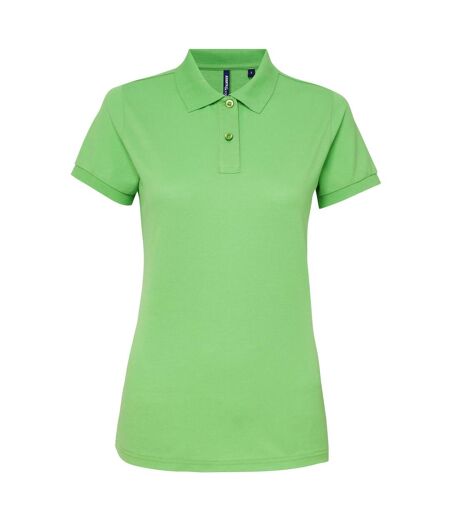Asquith & Fox Womens/Ladies Short Sleeve Performance Blend Polo Shirt (Lime) - UTRW5354