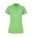 Asquith & Fox Womens/Ladies Short Sleeve Performance Blend Polo Shirt (Lime)