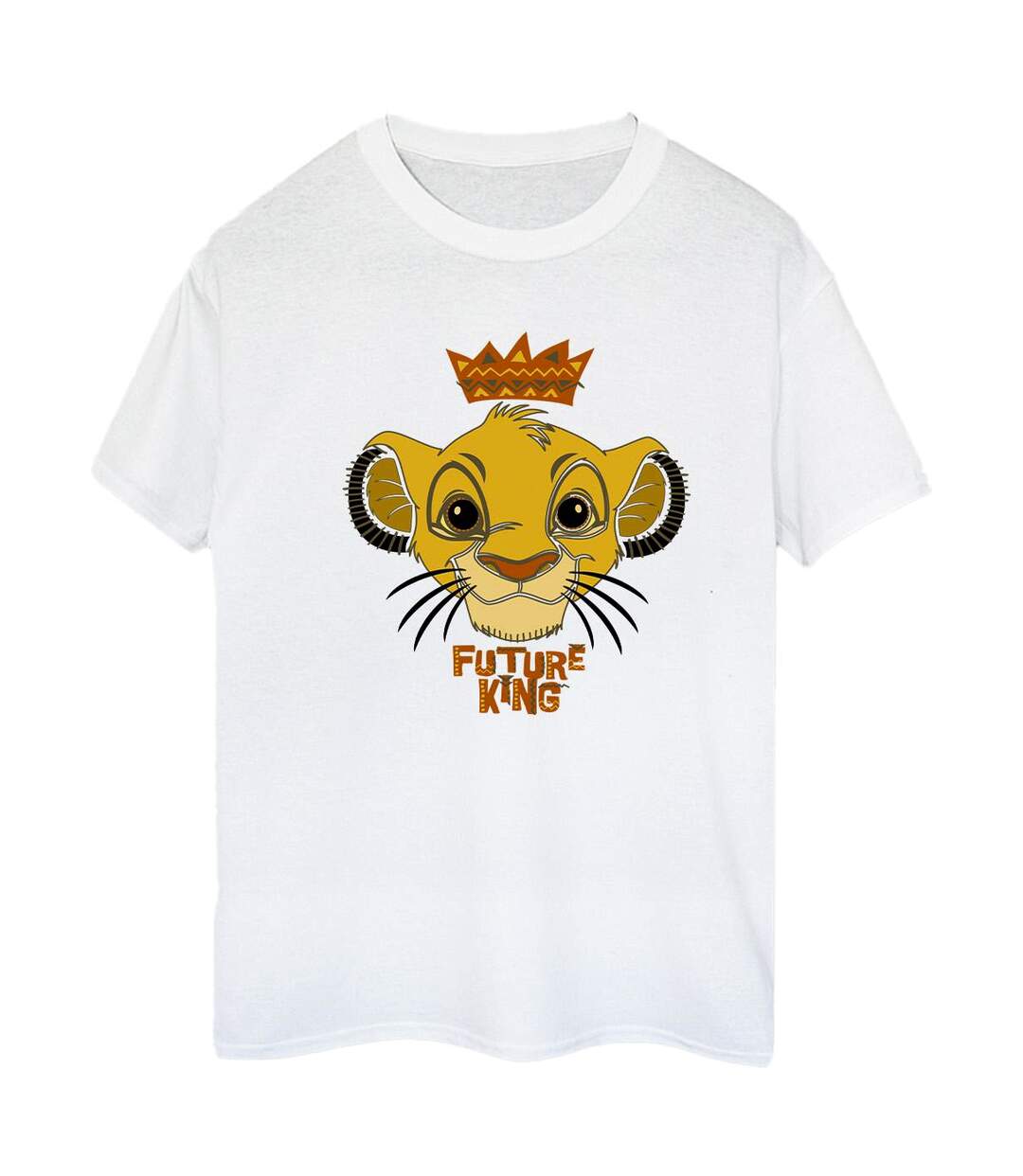 Disney Womens/Ladies The Lion King Future King Cotton Boyfriend T-Shirt (Blanc) - UTBI18268-1