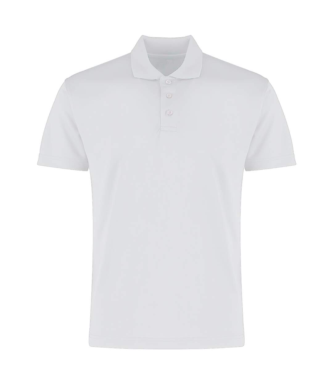 T-shirt polo hommes blanc Kustom Kit-1