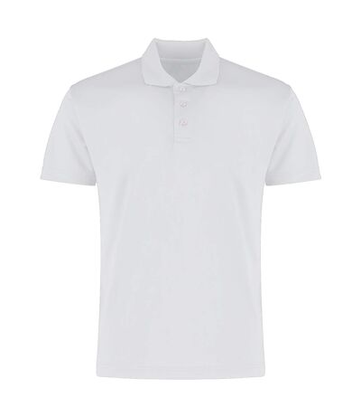 T-shirt polo hommes blanc Kustom Kit