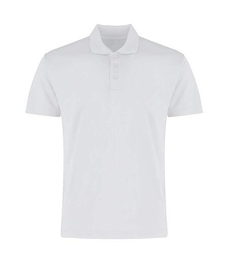 T-shirt polo hommes blanc Kustom Kit