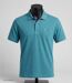 CHALLENGER RUSTICO5 : Polo manches courtes bleu turquoise chiné en maille piquée 100% coton-3