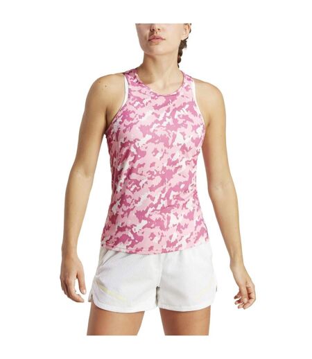 Débardeur own the run femme rose Adidas