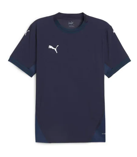 Mens Teamfinal Jersey T-shirt Navy White Blue Puma