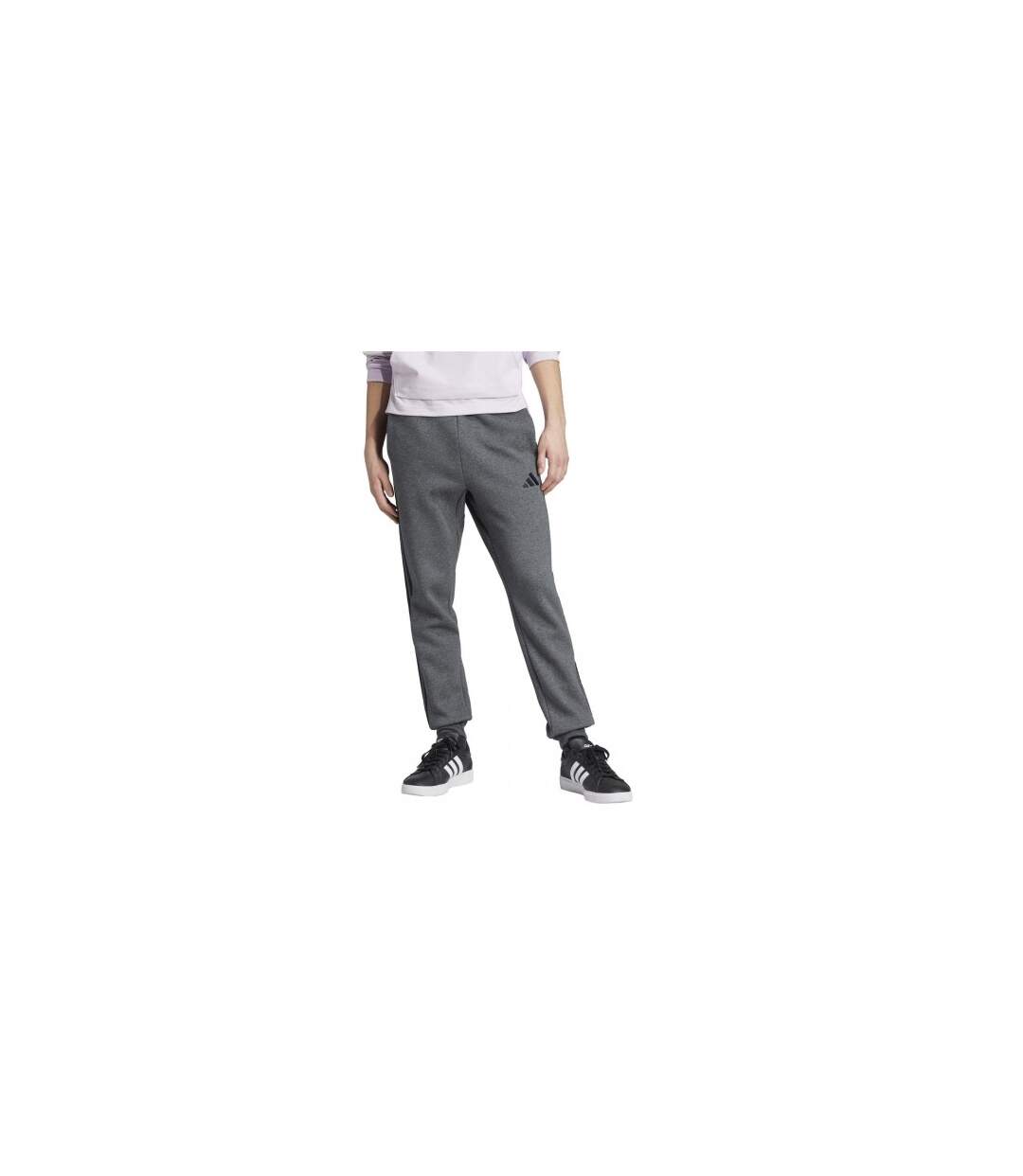 Pantalon De Jogging Motif/style À Rayures Essentials Homme Gris Foncé Blanc Adidas-1