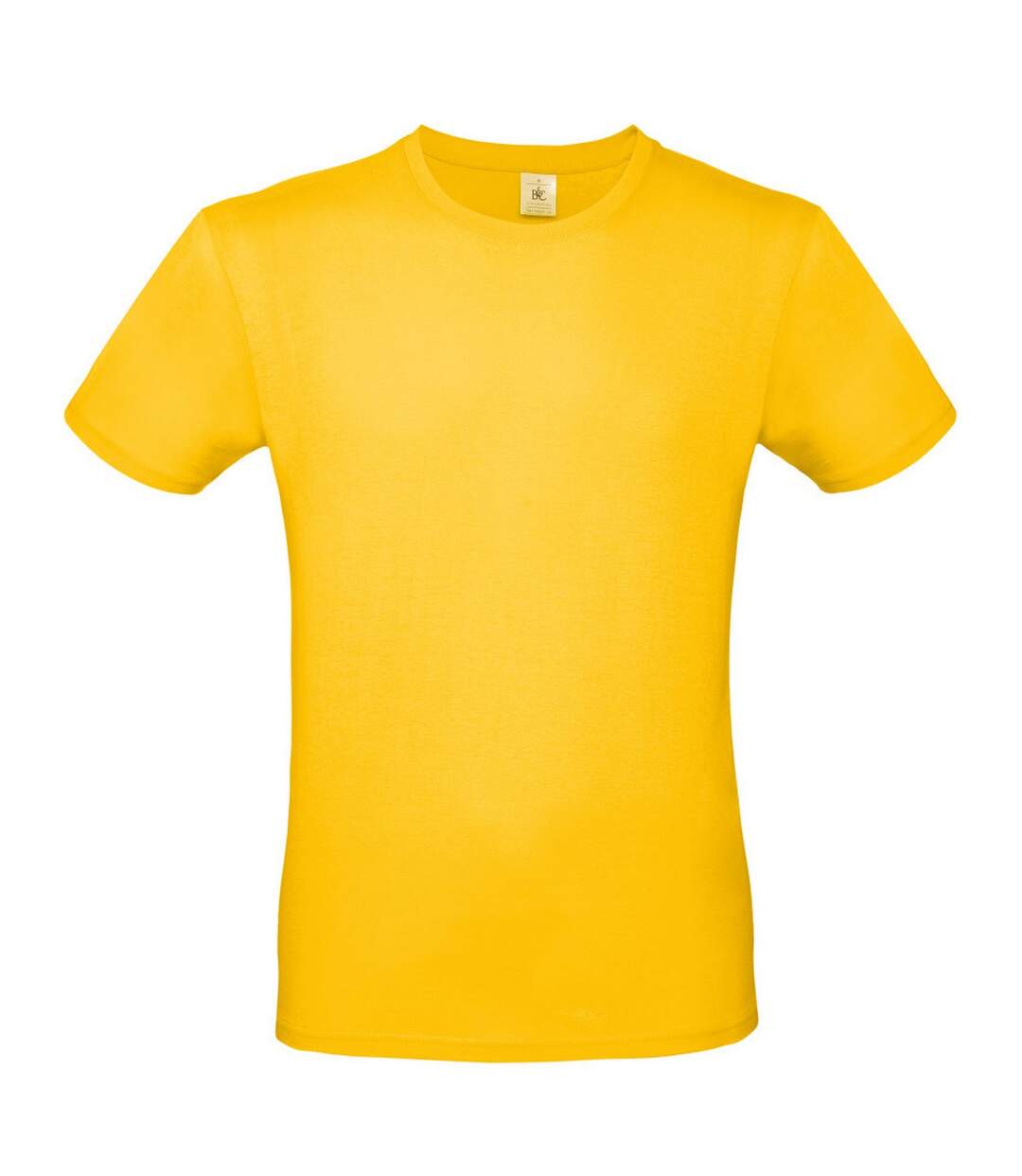 T-shirt manches courtes homme jaune foncé B&C