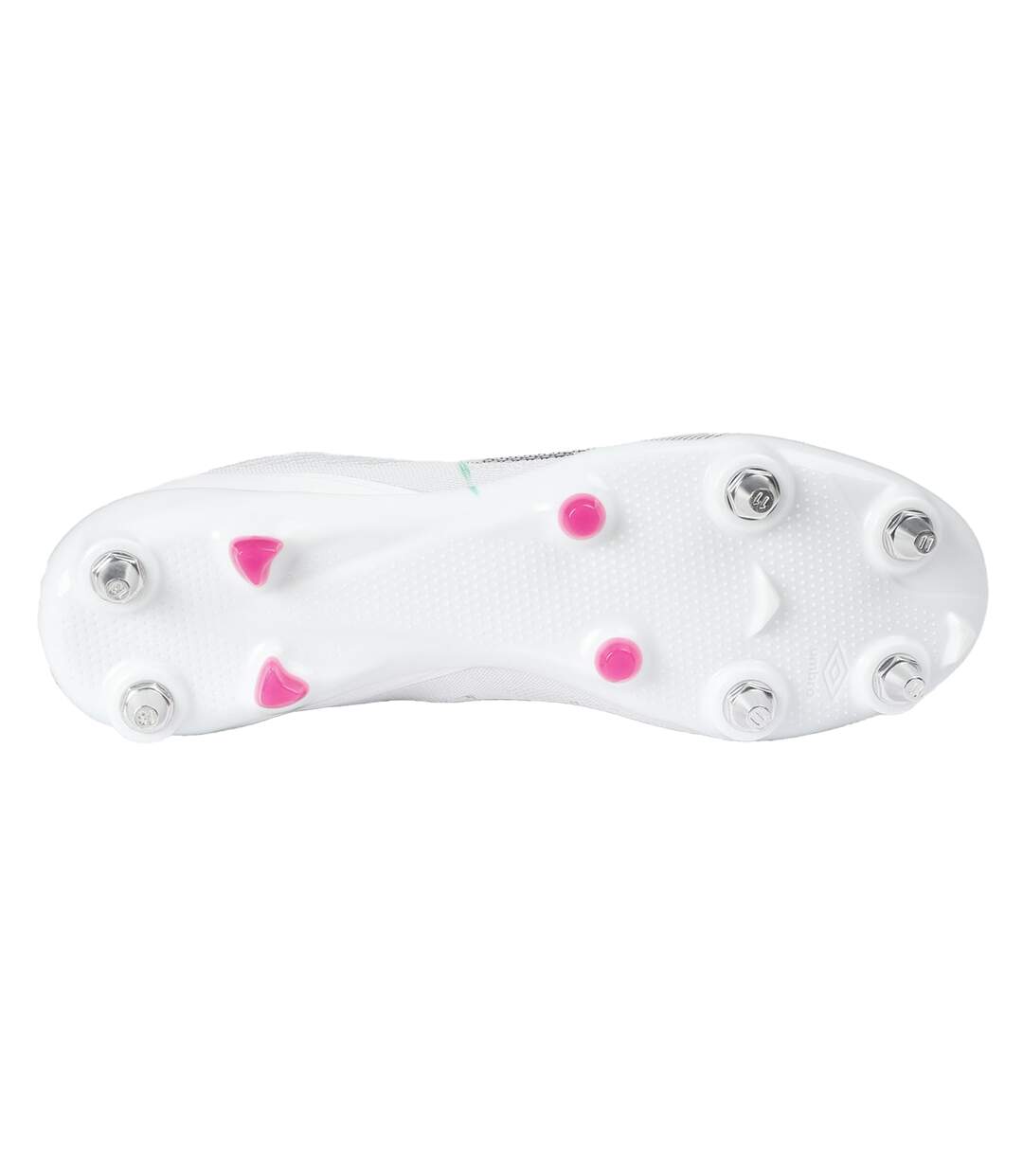 Mens Velocita Decima Pro Soft Ground Football Boots White Black Pink Glow Umbro-3