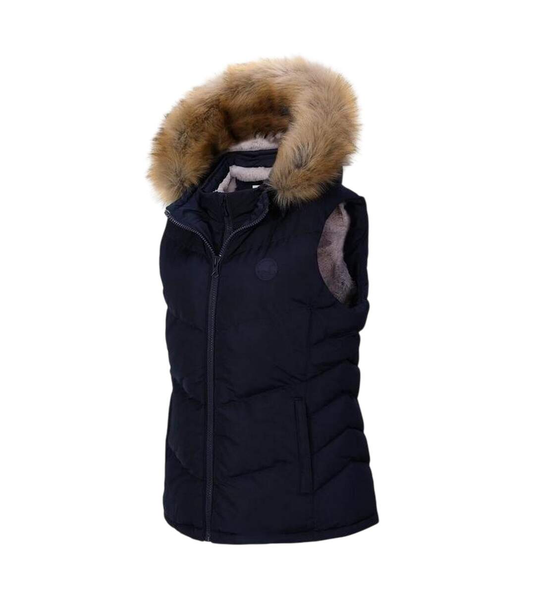 Veste Sans Manches Femme Bleu Marine Foncé SoulCal-3