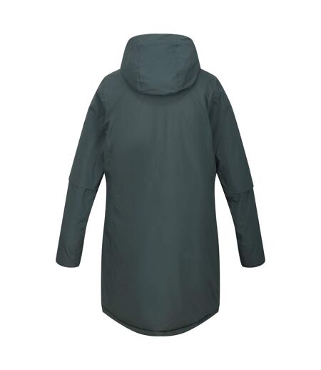 Veste imperméable yewbank femme vert foncé / menthe douce Regatta