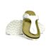 Sanosan Womens/Ladies Geneve Lacquered Leather Sandals (White/Brown) - UTBS3125
